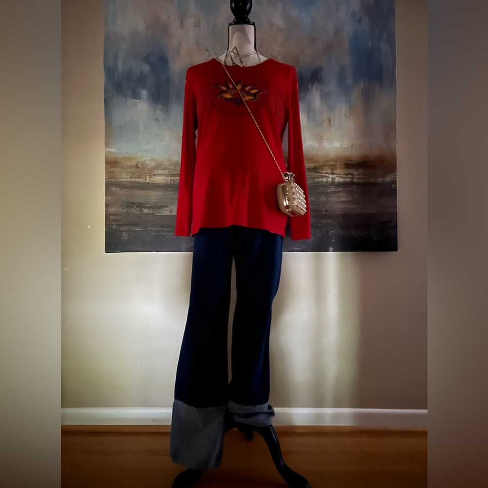 Vintage, Y2K maternity collection, Thyme 2000 stretch boot cut jeans - Picture 2 of 9